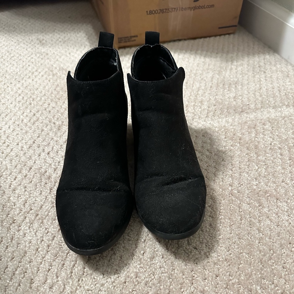 Black Velvet Boots Women 7